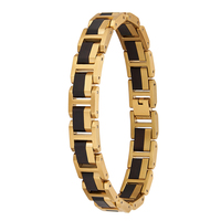 Bracelet de poignet unisexe en bois plaqué or romantique et durable, cadeau DODO DEER S18