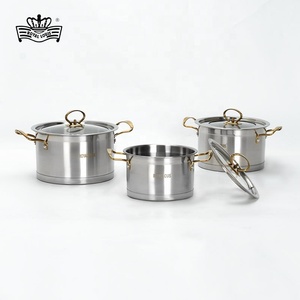 Royal Louis 18-20-22cm nấu ăn hiện đại Pot Set Thụy Sĩ dòng cảm ứng Cookware Set bếp đồ nấu nướng ookware Set nấu ăn - Product Image 2