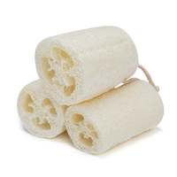 Éponge exfoliante longue en loofah naturel 100 % écologique et durable pour le corps, marque distributeur, 4-6 pouces