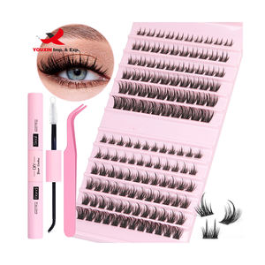 Mixed Procurement Low Price NEW Mix Cluster <b>Eyelashes</b> Individual Segmented <b>Eyelashes</b> Matte Black Bulk Volume Lashes <b>Extensions</b> - Product Image 1