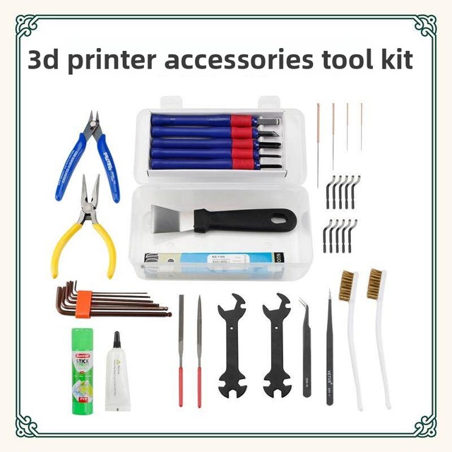 3D Printer Maintenance Multi-Function Cleaning & Disassembly Kit with DIY Tools for Nozzle Consumables
