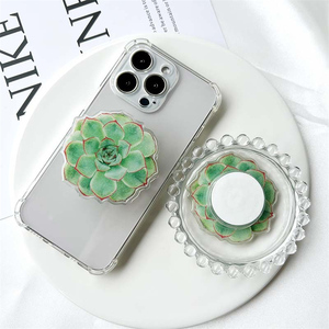 Simpatici portatelefono pieghevole espandibile con impugnatura a fiori porta <span class=keywords><strong>telefono</strong></span> per tutti gli Smartphone - Product Image 1