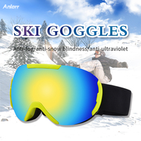 Baikang Nouveau design Vente en gros d'usine Snowboard Ski Lunettes de soleil UV sports de plein air Ski Lunettes de neige Lunettes