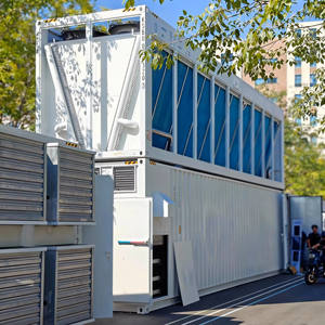 Conteneur 40 pieds à refroidissement par eau pour 420 unités de serveurs, installation rapide, ferme mobile tout-en-un, prêt à être expédié, prix usine - Product Image 1