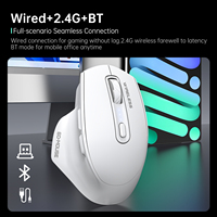 Nouvelle souris sans fil ergonomique à 6 boutons M200 de haute qualité, tri-mode 2,4G, silencieuse, rechargeable, USB/jeu, 500 mAh, pour ordinateur