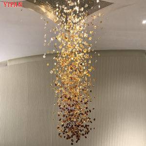 Хит продаж: Стеклянная подвесная лампа для отелей, торговых центров, лобби. Проектная установка. Светодиодная люстра. - Product Image 2