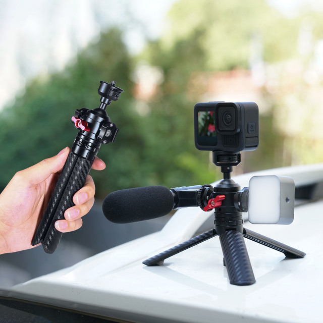 Aluminum Alloy Quick-Release Tripod 1/4" Cold Shoe Magnetic for Insta360 X6 for OSMO 360 II for POCKET4 Cameras/Phone/Light/Mic
