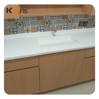 Dalle en surface solide acrylique, matériau durable pour îlot de cuisine et plan de travail de salle de bain