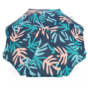 Parasol à motif de forêts tropicales au design personnalisé, parasol de plage avec protection anti-UV de 6,5 pieds et inclinaison en aluminium - Product Image 4