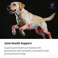 Permen Kunyah Lembut untuk Mendukung Imunitas & Kesehatan Sendi Anjing, untuk Anak Anjing & Anjing Dewasa, Multivitamin untuk Semua Ras Anjing, Kesehatan Otak & Jantung, Kesehatan Pencernaan