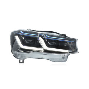 Pour <span class=keywords><strong>BMW</strong></span> X3 F25 / <span class=keywords><strong>X4</strong></span> F26 2010-2017, ensemble de phares LED bleus avec feux de jour, mise à niveau des phares avant - Product Image 3