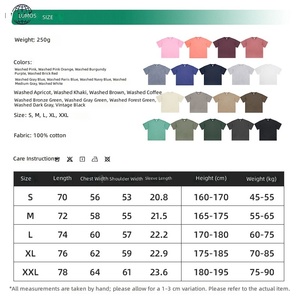 Camiseta de hombre personalizada, de corte holgado, estampada, de algodón grueso, estilo urbano, <span class=keywords><strong>oversize</strong></span>, con hombros caídos, para impresión DTG - Product Image 4