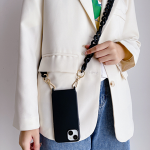 Correa de Hombro de Lujo con Cadena Acrílica Personalizada para <span class=keywords><strong>iPhone</strong></span> 16 15 14 <span class=keywords><strong>12</strong></span> 13 <span class=keywords><strong>Pro</strong></span> 17 <span class=keywords><strong>Pro</strong></span> <span class=keywords><strong>Max</strong></span>, Estilo Urbano para Chicas - Product Image 3