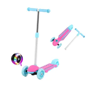 Wholesale new model baby toys kids scooter min scooter with led light 3 wheel scooters for children