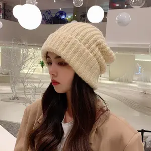 Autumn and winter Korean knitted hat for women to keep warm designer hats famous brand wholesale