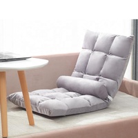 Chaise de sol pliable amovible, chaises de sol japonaises lavables avec Support de dossier