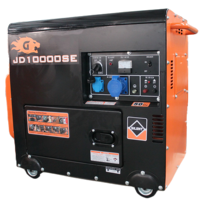 4.5kw 5kw 6kw 7kw 8kw 10kw 12kw générateur diesel silencieux puissance 10 kva avec moteur diesel 16HP