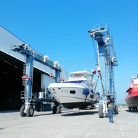 500T 200t 100T 40T Marine Bateau Palan Grue Voyage Ascenseur Bateau Levage Grue Navire Déchargement Yacht Ascenseur Bateau Grue