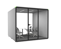 Cabine Acoustique Modulaire Personnalisable Insonorisée avec Design Moderne pour Espaces de Travail Ouverts, Entrepôts, Hôtels et Supermarchés