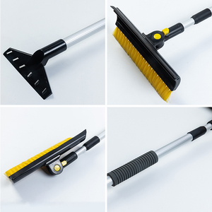 Brosse à neige extensible avec grattoir à glace, long manche en aluminium pour <span class=keywords><strong>pare</strong></span>-<span class=keywords><strong>brise</strong></span> de voiture, éliminateur de givre large - Product Image 2