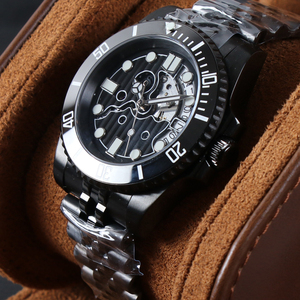 นาฬิกาข้อมือ MINUTETIME รุ่น Sub Case Hollow Out NH35 หรูหรา กระจกแซฟไฟร์ หน้าปัดเรืองแสง เข็มเรืองแสง ระบบอัตโนมัติ กันน้ำ - Product Image 2