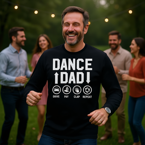 Camiseta de manga larga Dance Dad, regalo del día del padre para papá bailarín - Product Image 3
