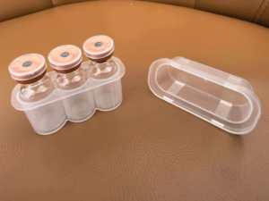 Wholesale Custom 3ml 3-units Sterile Cosmetic <b>Storage</b> <b>Box</b> Plastic <b>Small</b> Vial Holder Embossing Recycled Materials for <b>Small</b> Vials - Product Image 6