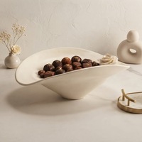 Nampan Sajian Cokelat Keramik Batu Alam Ramah Lingkungan Gaya Nordik Modern Mewah, Mangkuk Buah Motif Bunga Mawar Buatan Tangan, Elegan untuk Rumah
