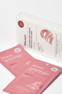 Mascarilla Facial JMsolution Collagen PDRN Reafirmante con Láminas de Oro Rosa 28ml, Cuidado de Elasticidad, K-Beauty - Product Image 3