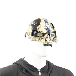 หน้ากากกะโหลกสไตล์สตีมพังก์กอธิคสำหรับงานเต้นรำสวมหน้ากาก งานปาร์ตี้ หน้ากากพลาสติกสำหรับฮาโลวีน หน้ากากธีมนักบินอวกาศสุดหลอน - Product Image 5