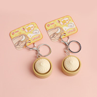 En gros Porte-clés Fidget Keycap Baozi en forme de bouton de clavier à pression avec son de commutation