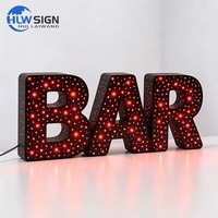 Lettres lumineuses personnalisées autoportantes de 4 pieds, lettres marquee scintillantes de 4 pieds pour l'intérieur et l'extérieur