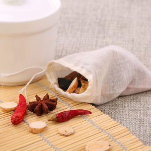 Tái Sử Dụng Cotton Hữu Cơ Muslin Tắm Trà Túi Cho Trà Lỏng - Product Image 3