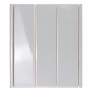 Piastrella Angolare Grigia Lucida Spessore 6 mm 1x30 cm Bordi Irregolari Finitura Lucida - Product Image 1