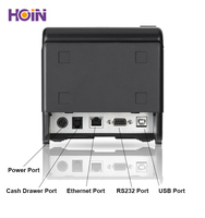 Printer POS Nirkabel HOP-H806 BT 80mm Printer Thermal dengan Perangkat Lunak & Driver Gratis Tersedia, Pencetakan Kecepatan Tinggi