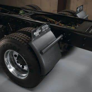 Usine 24 "x 24" Black Poly Semi Truck Quarter <span class=keywords><strong>Fender</strong></span> - Product Image 2