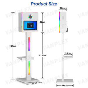 Cabina <span class=keywords><strong>de</strong></span> Fotos Selfie DSLR <span class=keywords><strong>de</strong></span> 15.6 Pulgadas | Pantalla Táctil Interactiva + <span class=keywords><strong>Cuerpo</strong></span> Metálico <span class=keywords><strong>de</strong></span> Avión | Logotipo Gratuito + Envío Global Seguro - Product Image 3