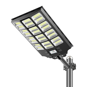 Lampe solaire LED pour rue 160W, extérieur, 6000K, 160W, ABS, haute luminosité, 3 modes de contrôle, IP66, étanche, certifiée RoHS - Product Image 1