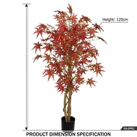 120cm Künstlicher Ahorn-Baum Heim-Deko Bonsai-Baum Herstellung Großhandel Künstliche Pflanze für Haus- und Gartendekoration