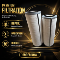 Élément filtrant à disque à filtration profonde 30-400-201, disque circulaire empilé et compressé, lavable à contre-courant