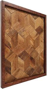 Décoration murale en bois rustique et esthétique Décorations pour la maison Encadrées et prêtes à accrocher Technique peinte à la main - Product Image 5