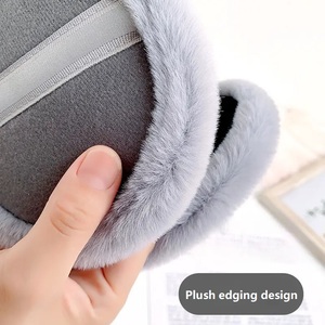 ที่ครอบหูให้ความอบอุ่นและเย็นของผู้ชายสไตล์ใหม่ต่างหูแฟชั่นกันหนาวแบบหนาพร้อมผ้ากำมะหยี่ป้องกันการแช่แข็งสำหรับขี่จักรยาน - Product Image 3