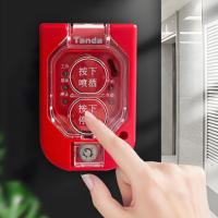 Kotak Sakelar Tombol Start/Stop Darurat Tahan Air PVC 2A 28V Penutup Pelindung Fleksibel Transparan untuk Bandara dan Pemadam Kebakaran