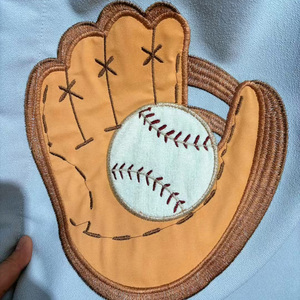 Eleganti <span class=keywords><strong>tende</strong></span> di garza europee per ragazzi a tema Baseball ricamate con funzione di oscuramento per uso della porta della camera dei bambini - Product Image 4