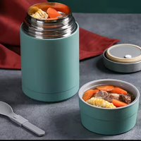 Récipient alimentaire thermique récipient chauffe-aliments récipients hermétiques pour le stockage des aliments flacon isolé en acier inoxydable à double paroi
