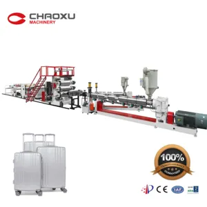 CHAOXU mesin bagasi kaku ekstrusi sekrup ganda ekstruder pelat plastik daur ulang ABS hemat energi