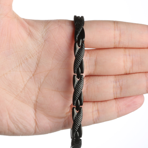 Bracelet en silicone énergétique ionique en acier inoxydable 4 en 1 Hottime Fashion pour femmes - Product Image 3