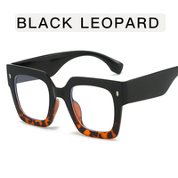 Montures de lunettes carrées surdimensionnées à monture épaisse style vintage, personnalisables avec logo, tendance, minimalistes, décontractées, anti-lumière bleue, pour tous les visages
