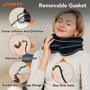 Attelle de soutien cervicaux orthopédique réglable, collier gonflable souple pour le cou, dispositif de traction cervicale pneumatique - Product Image 4