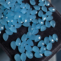 Vente en gros de pierres précieuses en quartz naturel, taillées en forme de poire, facettées, en forme de larme, pierres en vrac pour la fabrication de bijoux en provenance d'Inde